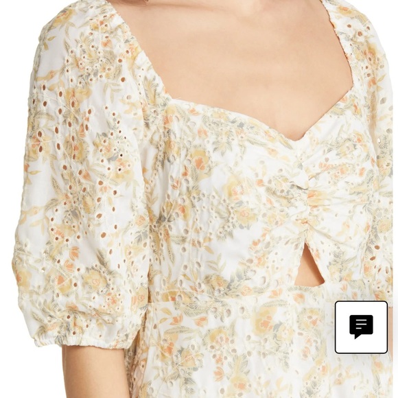 Chelsea28 Floral Eyelet Midi Dress - Picture 4 of 8